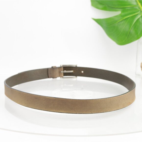 Calvin Klein Mens Belt Size 38 Genuine Leather Tan Khaki Beige Business Casual - Picture 5 of 16